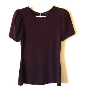 Express maroon dressy tee shirt